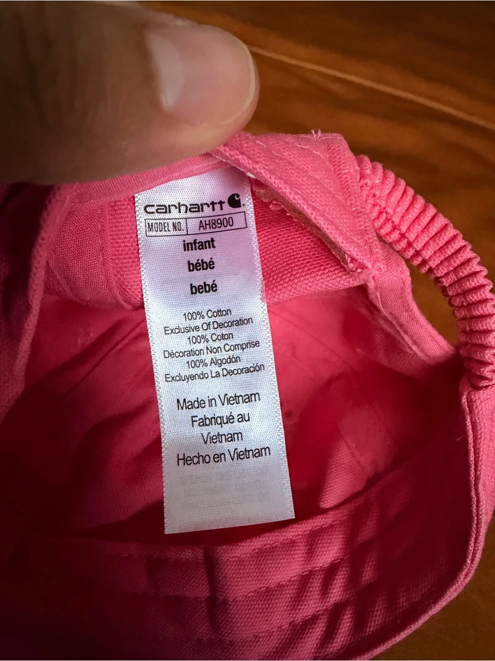 Carhartt Infant Pink Baseball Cap Hat